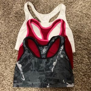 Lot of 3 Champion sports bras in great condition